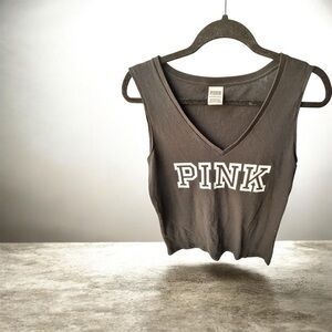 PINK Victoria's Secret Charcoal Tank Top